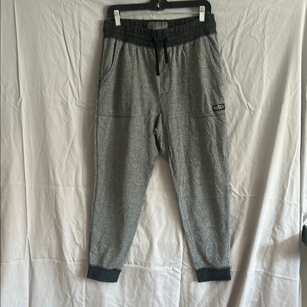 Gray Brooklyn Cloth Jogger Pants with Black Accents